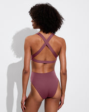 La Crosse Top + Hi Hi Bottom - Desert Plum (Size S)