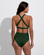 La Crosse Top + Hi Tide Bottom - Palm (Size S)