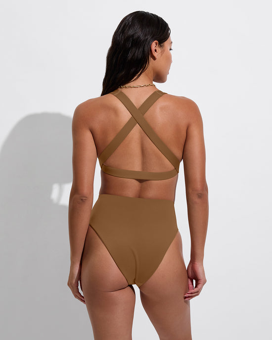 La Crosse Top + Hi Hi Bottom - Tan Lines (Size S)