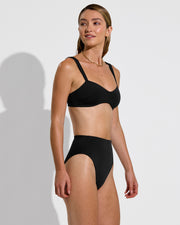 La Plage Top + Hi Hi Bottom - Jet (Size S)