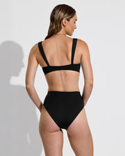 La Plage Top + Hi Hi Bottom - Jet (Size S)