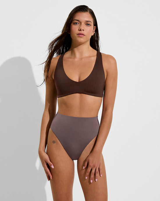 La Crosse Top - Cold Brew + Hi Hi Bottom - Stormy (Size S)