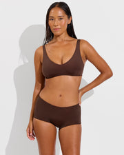 Sunday Top D+ (32DD, Size S) + Lo Lo Shortie - Cold Brew (Size S)