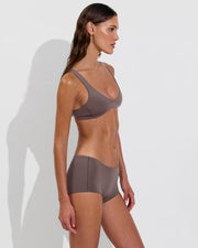 Plunge Top + Lo Lo Shortie - Stormy (Size S)