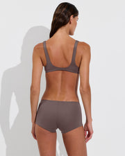 Plunge Top + Lo Lo Shortie - Stormy (Size S)