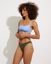 Pool Days Top - Blue Skies + Dip Bottom - Martini (Size S)