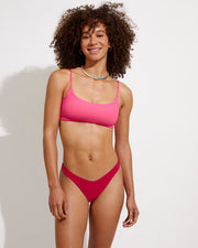 Pool Days Top - Zinc + Backside Thong - Pepper (Size S)
