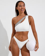 Playa Top D+ - Coconut / Beach (32DD, Size S) + Dip Bottom - Beach (Size S)