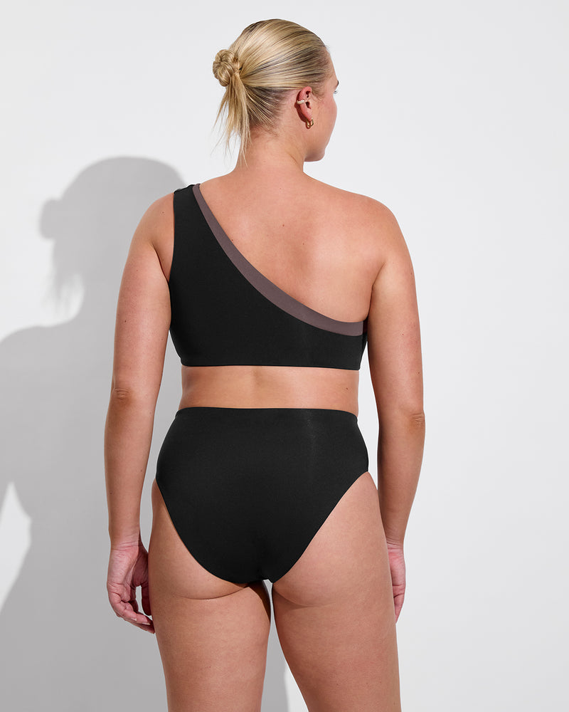 Playa Top D+ - Jet / Stormy (36DD, Size L) + Hi Hi Bottom - Jet (Size L)