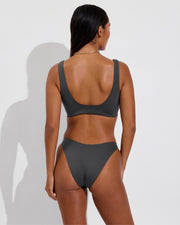 Plunge Top D+ (32DD, Size S) + Dip Bottom - Eclipse (Size S)