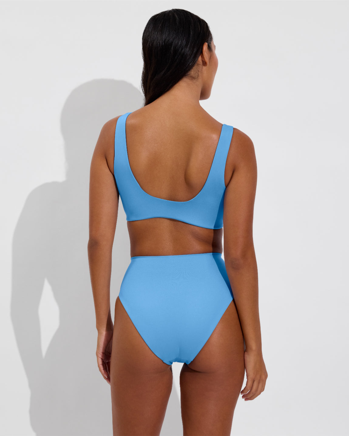 Plunge Top D+ (32DD, Size S) + Hi Hi Bottom - Point Break (Size S)