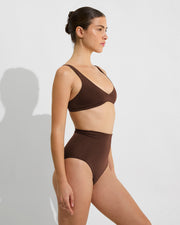 Plunge Top + Hi Tide Bottom - Cold Brew (Size S)