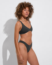 Plunge Top + Backside Thong - Eclipse (Size S)