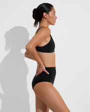 Plunge Top + Hi Tide Bottom - Jet (Size S)