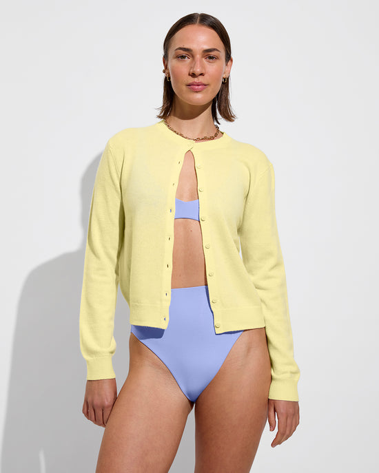 Plunge Top + Hi Hi Bottom - Riptide (Size S)