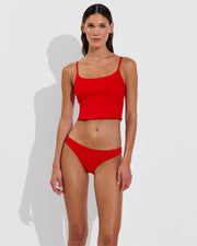 Pool Days Tankini (Size S) + Towel To Go Scrunchie - Sweet Chili Heat