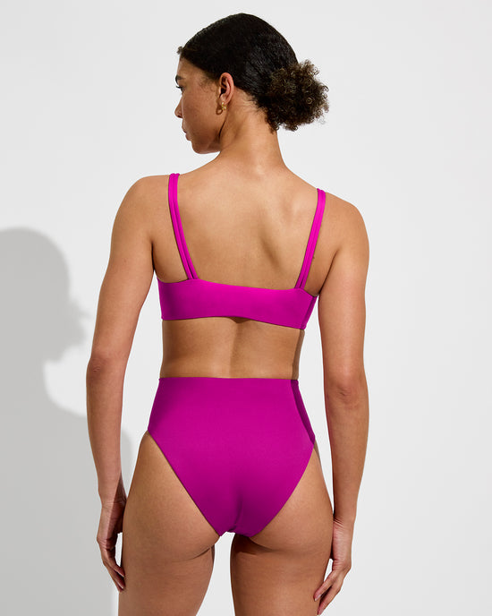 Pool Days Top D+ (32D) + Hi Hi Bottom - Aloha (Size S)