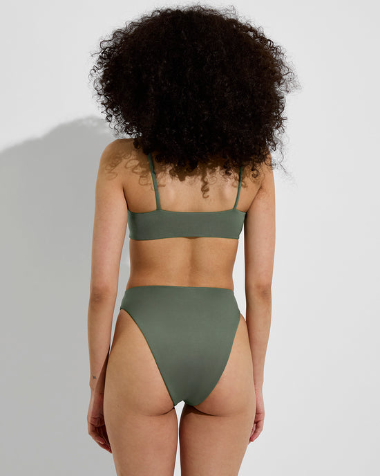 Pool Days Top + Super Hi Hi Bottom - Agave (Size S)