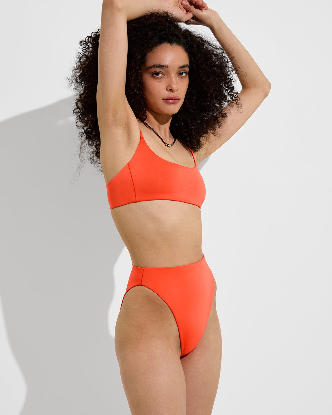 Pool Days Top + Super Hi Hi Bottom - Aperol (Size S)