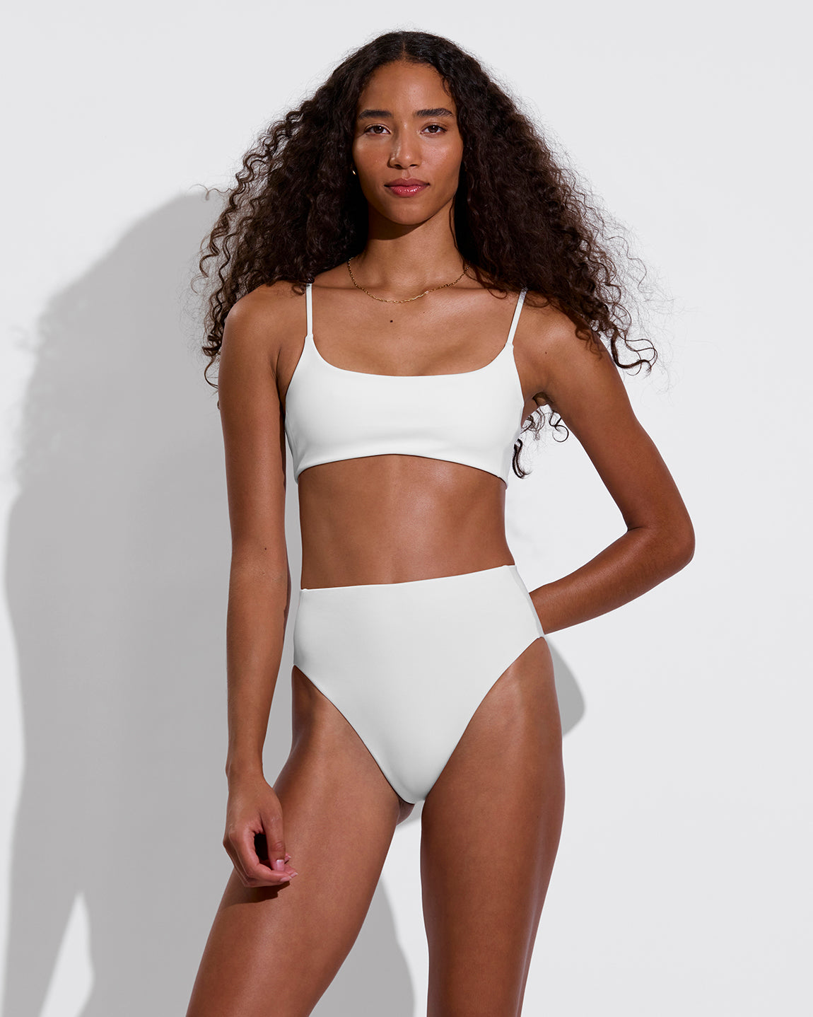 Pool Days Top + Hi Hi Bottom - Coconut (Size S)