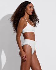 Pool Days Top + Hi Hi Bottom - Coconut (Size S)