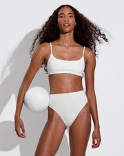 Pool Days Top + Hi Hi Bottom - Coconut (Size S)