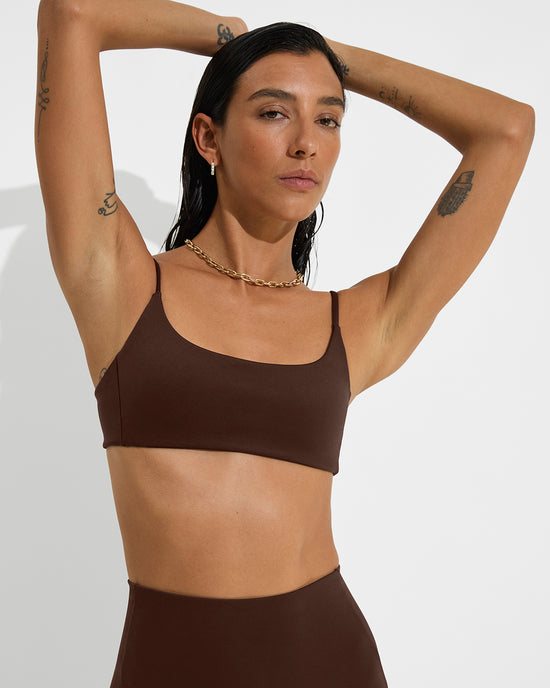 Pool Days Top + Hi Tide Bottom - Cold Brew (Size S)