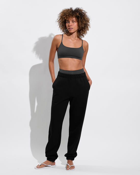 Pool Days Top + Super Hi Hi Bottom - Eclipse + Sports & Rec Jogger - Jet (Size S)