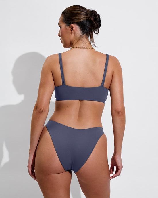 Pool Days Top D+ (34DD, Size L) + Dip Bottom - Varsity (Size L)