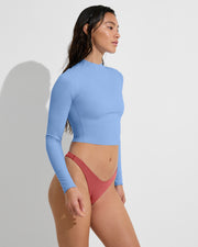Rays Long Sleeve Top - Blue Skies + Backside Thong - Camp (Size S)