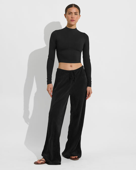 Rays Long Sleeve Top + Journey Pant - Jet (Size S)