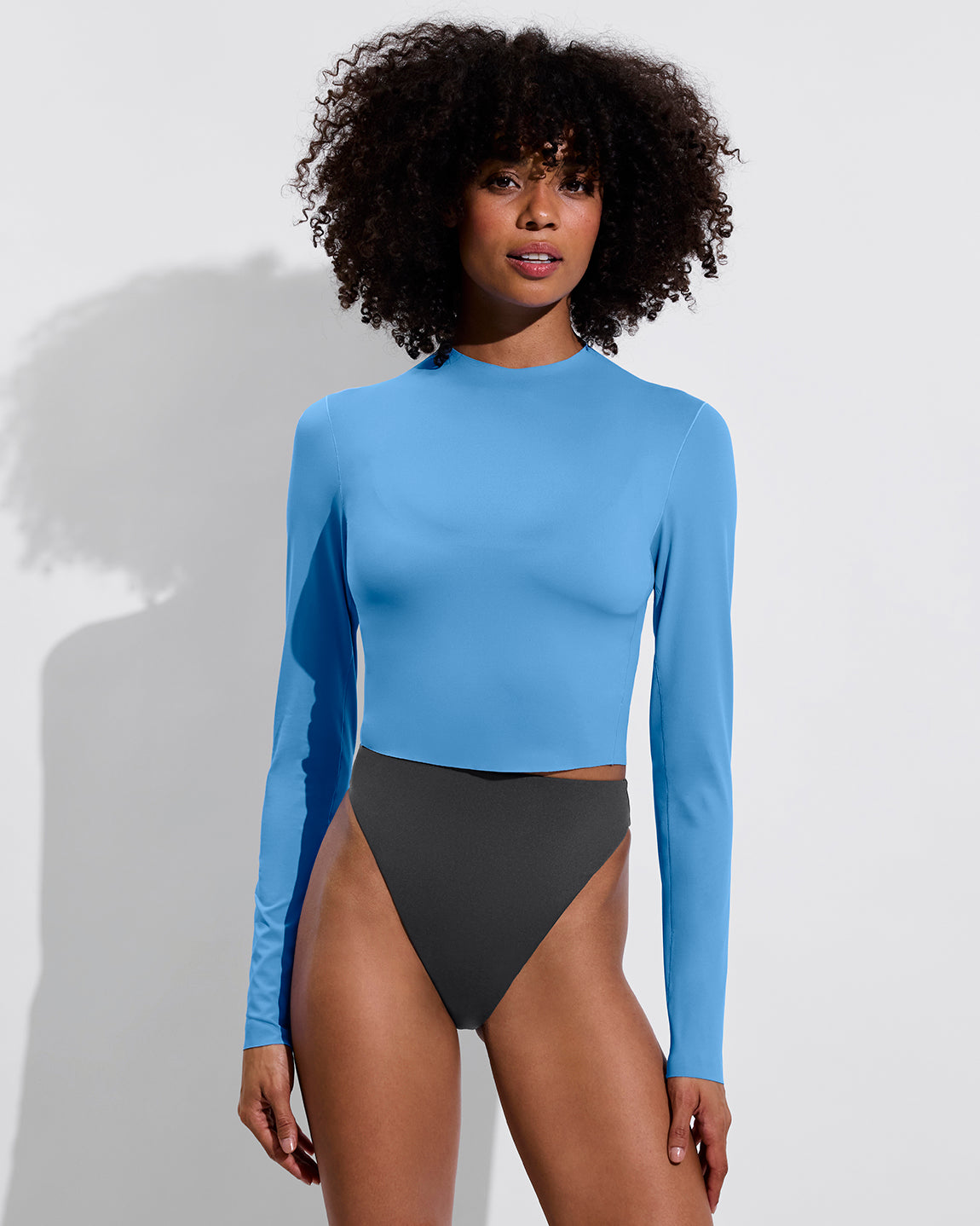 Rays Long Sleeve Top - Point Break + Super Hi Hi Bottom - Eclipse (Size S)