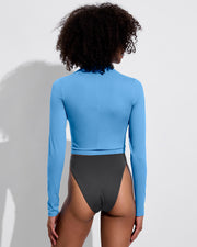 Rays Long Sleeve Top - Point Break + Super Hi Hi Bottom - Eclipse (Size S)