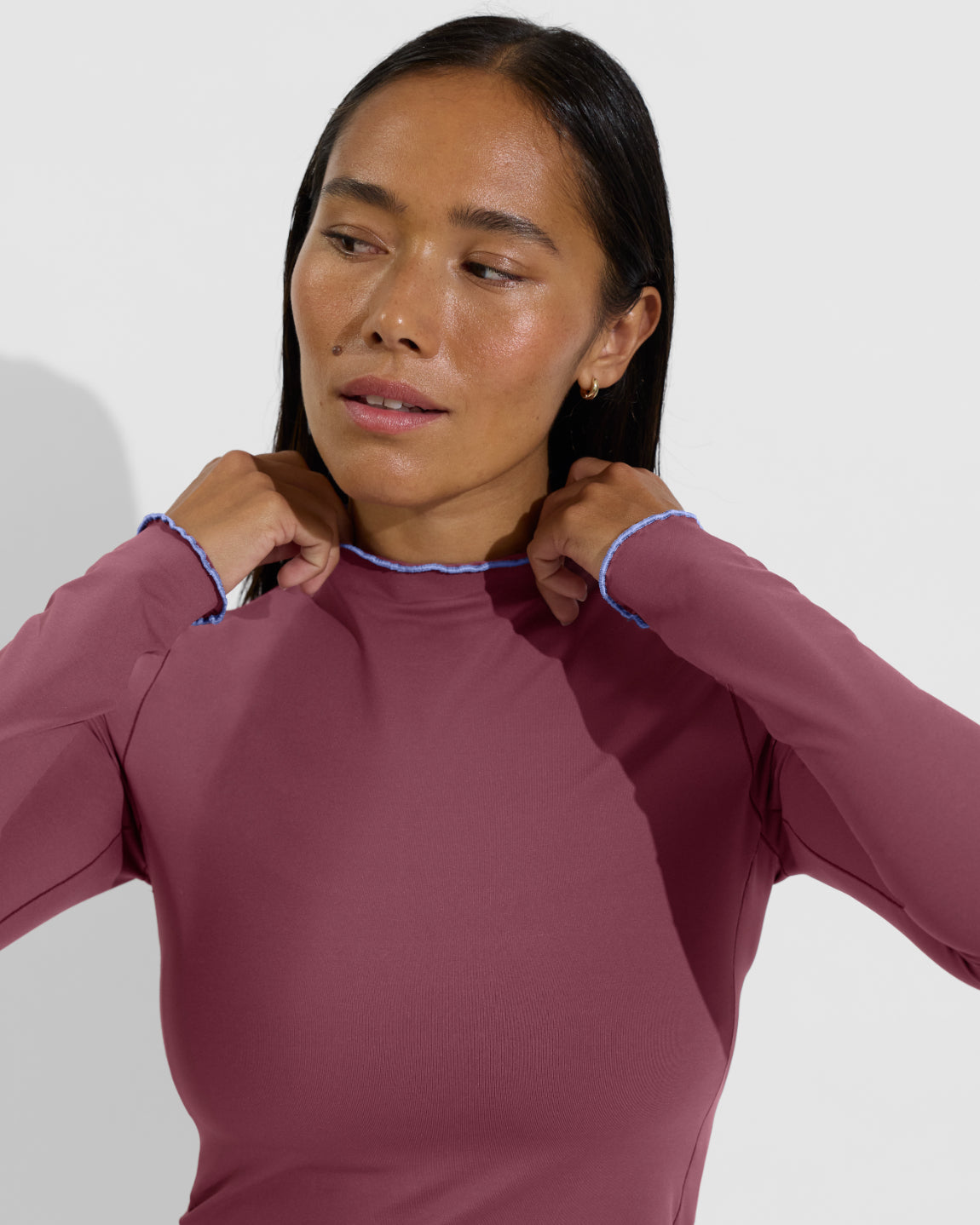 Rays LS Top *Long *Wavy - Desert Plum / Riptide – Left On Friday