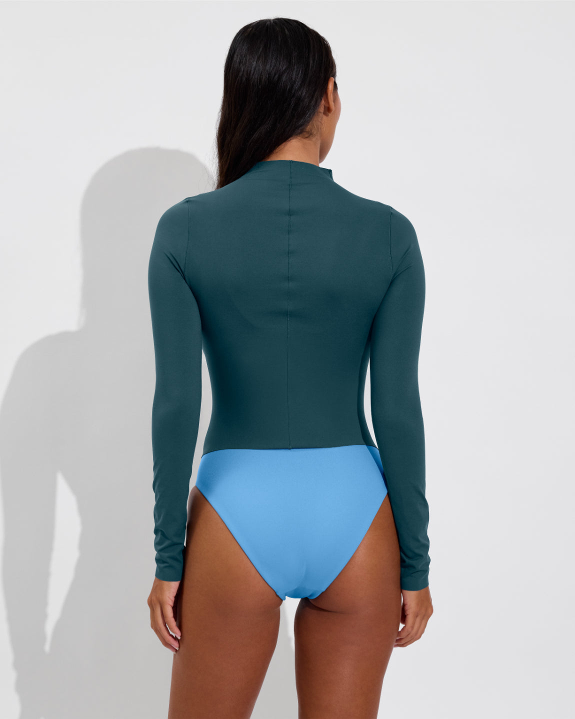 Rays Long Sleeve Top *Long - Deep End + Hi Hi Bottom - Point Break (Size S)