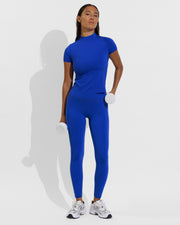 Rays Short Sleeve Top *Long + Super Moves Tight - First Place (Size S)