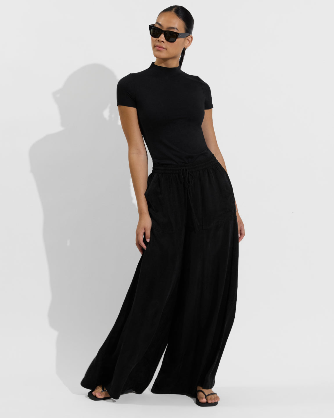 Rays Short Sleeve Top *Long + Playaway Pant - Jet (Size S)