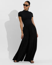 Rays Short Sleeve Top *Long + Playaway Pant - Jet (Size S)