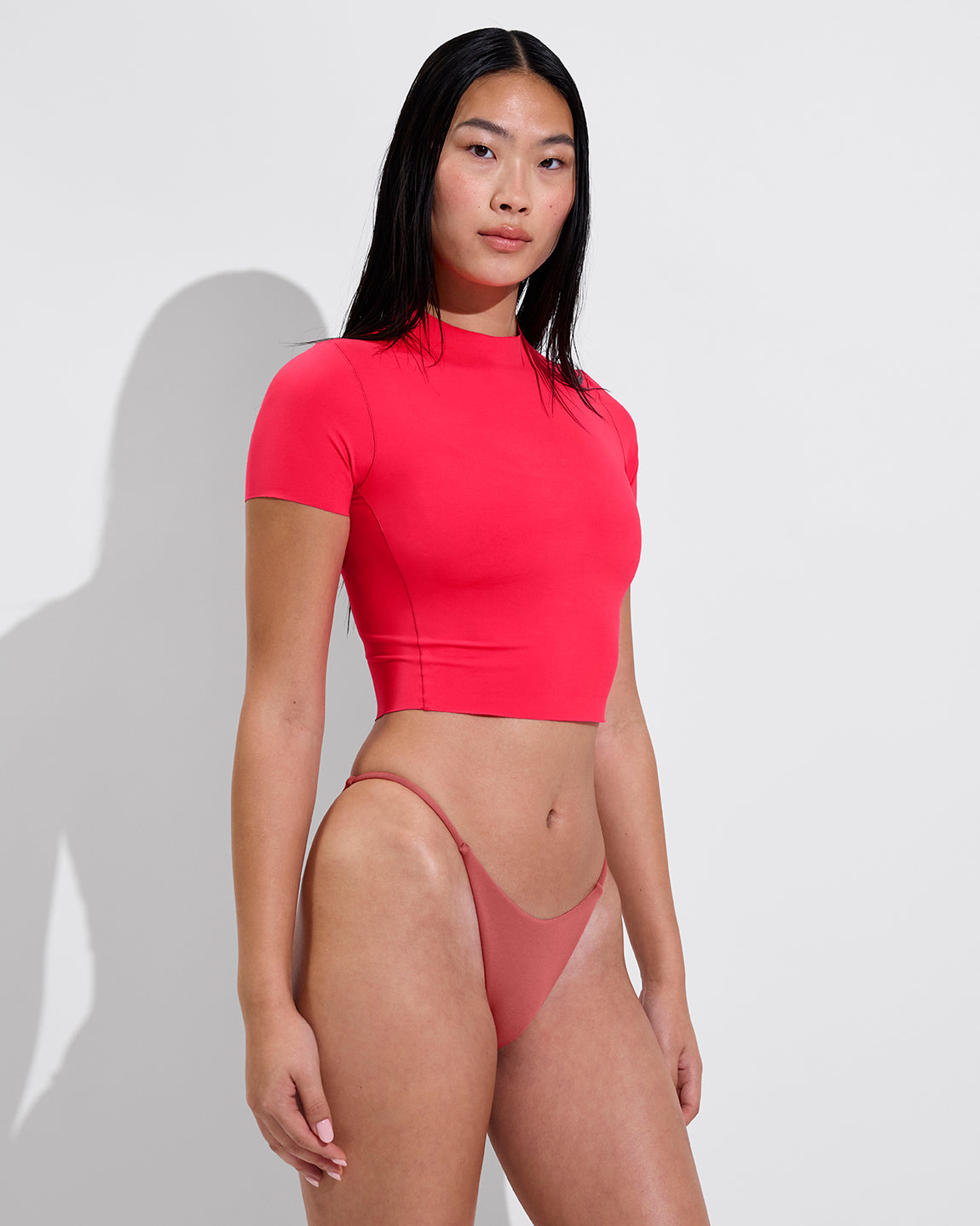 Rays Short Sleeve Top - Rescue + Skinny Dip Bottom - Camp (Size S)