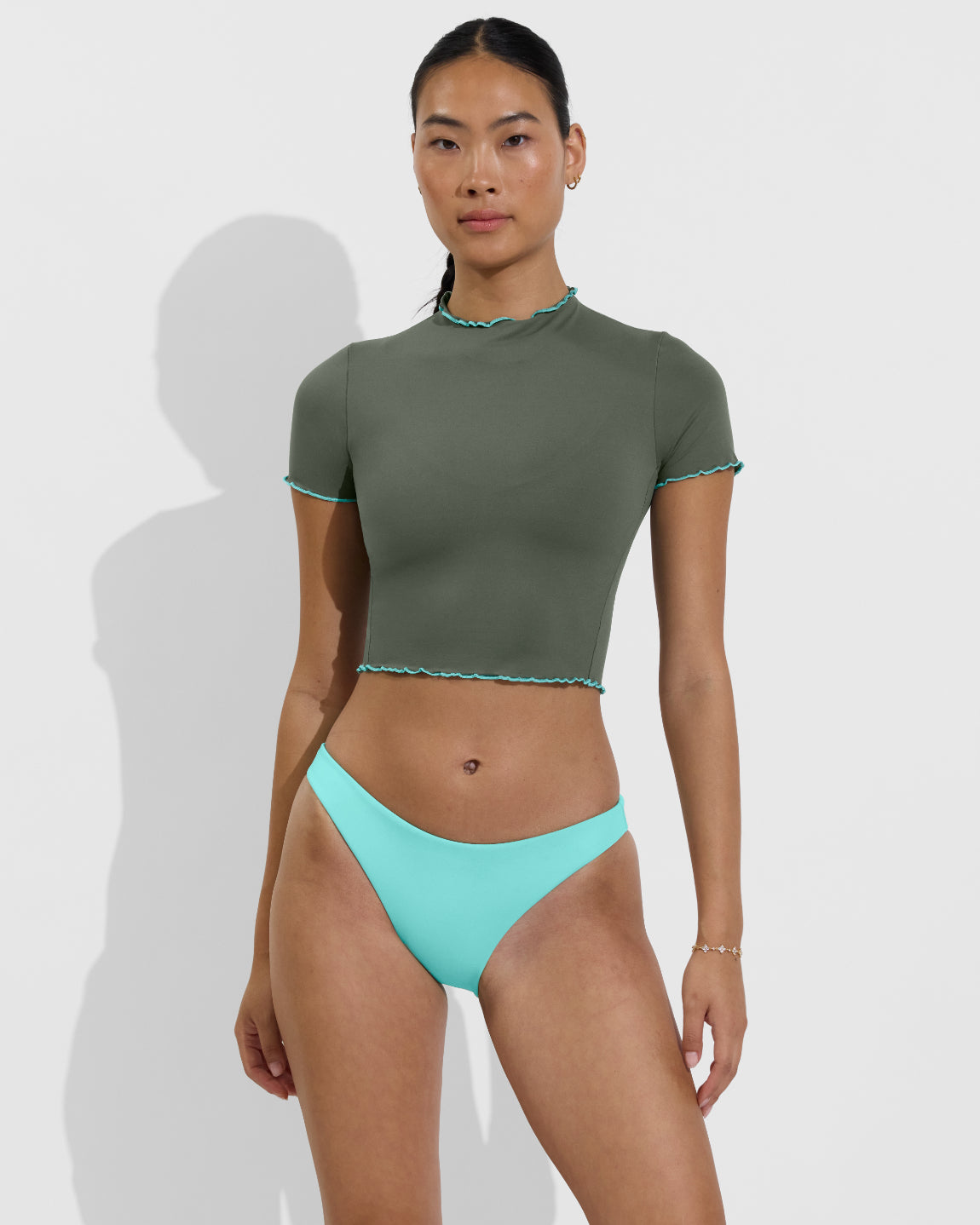 Rays Short Sleeve Top *Wavy - Agave / Drift + Wear To Bottom - Drift (Size S)