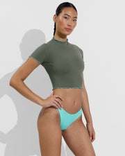 Rays Short Sleeve Top *Wavy - Agave / Drift + Wear To Bottom - Drift (Size S)