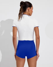Rays Short Sleeve Top *Wavy - Coconut / First Place + Hi Line Shortie - First Place (Size S)