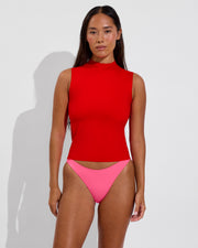 Rays Sleeveless Top *Long - Sweet Chili Heat + Wear To Bottom - Zinc (Size S)