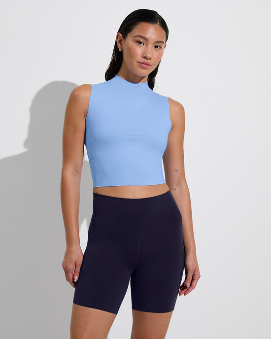 Rays Sleeveless Top - Blue Skies + Super Moves Short 5" - Sprint (Size S)