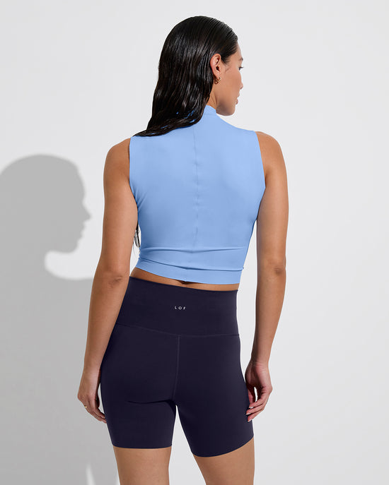Rays Sleeveless Top - Blue Skies + Super Moves Short 5" - Sprint (Size S)