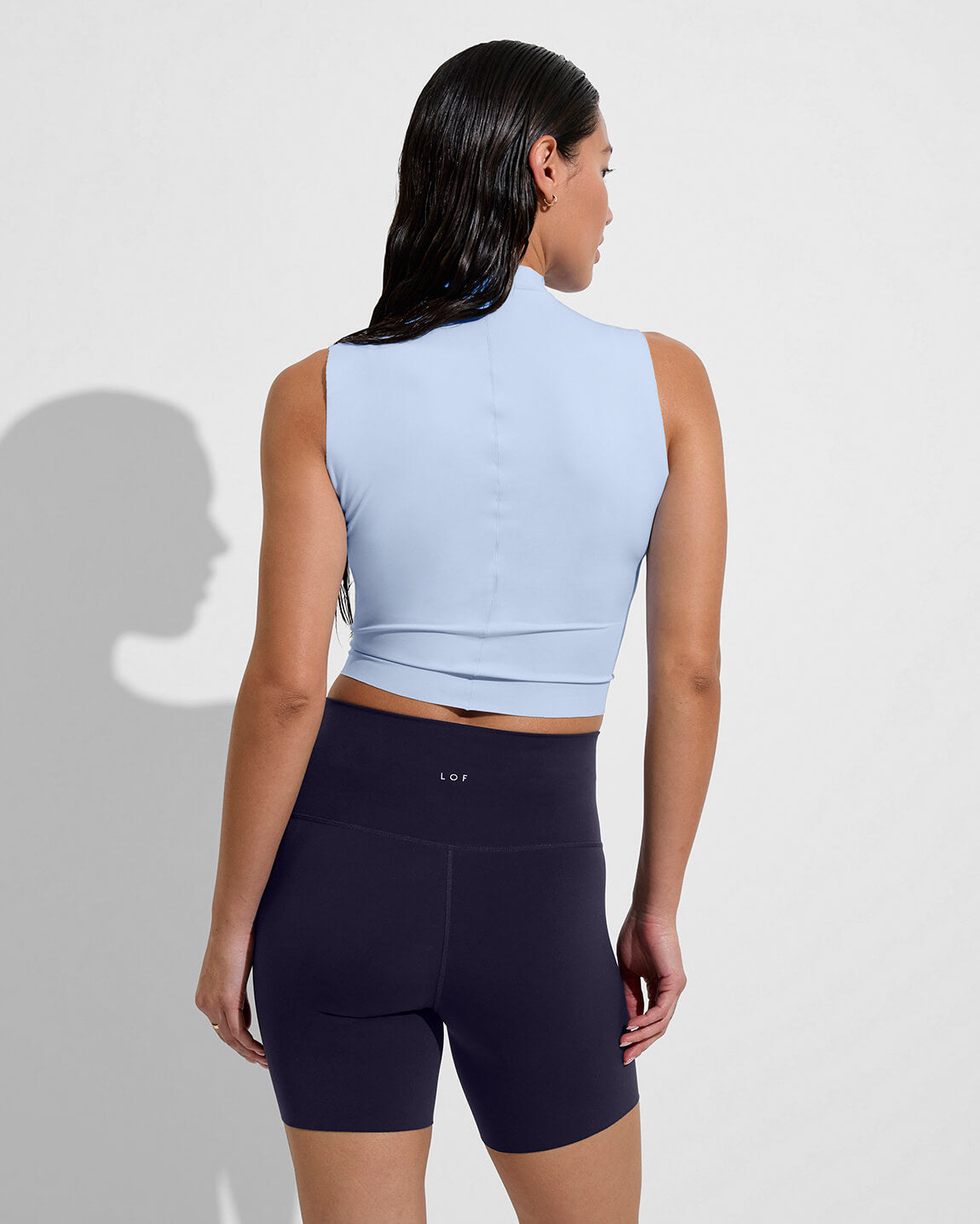 Rays Sleeveless Top - Blue Skies + Super Moves Short 5" - Sprint (Size S)