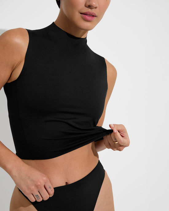 Rays Sleeveless Top - Jet (Size S)