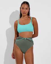 Rays Suit *Sleeveless - Agave / Drift (Size S) + Pool Days Top D+ - Drift (32DD, Size S)