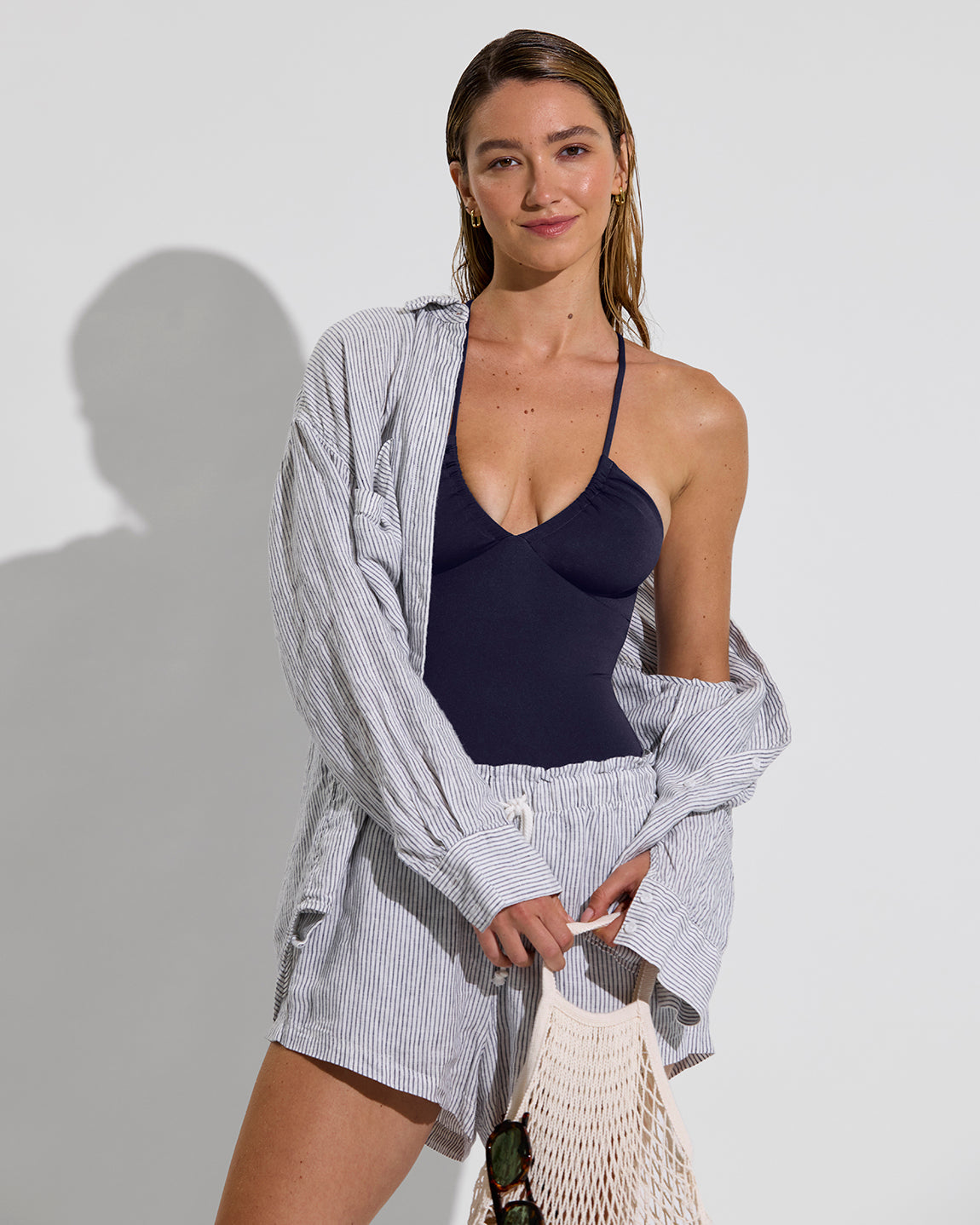 Reef Suit - Sprint (Size S) + Getaway Button Down (Size S/M) + Getaway Short - Varsity/Coconut (Size S)