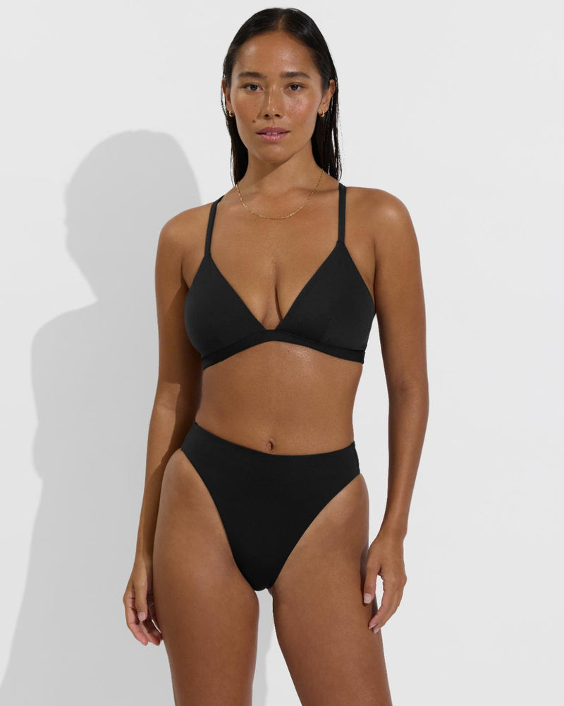 Reef Top D+ (32DD) + Hi Hi Bottom - Jet (Size S)